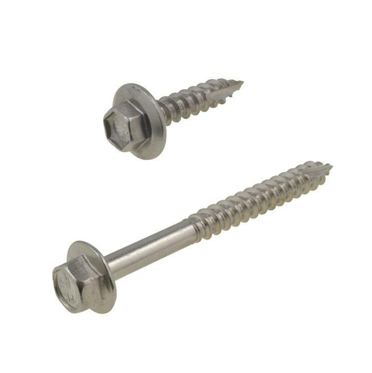 HEX WASHER FACE SCREW TYPE 17 SS304 12G X 75 