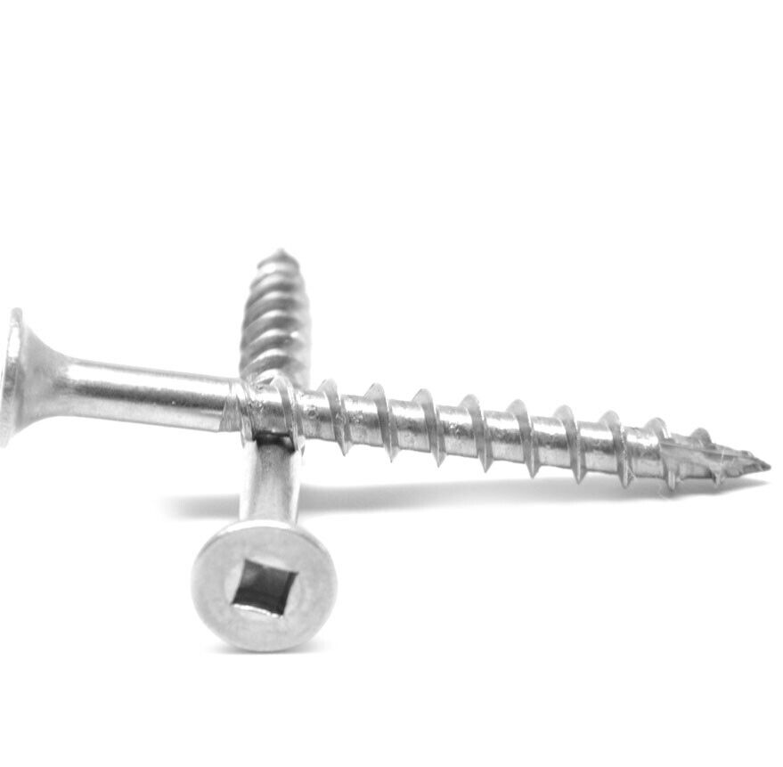 CHIPBOARD SCREW NO RIB BUGLE SQ SS304 10G X 3 