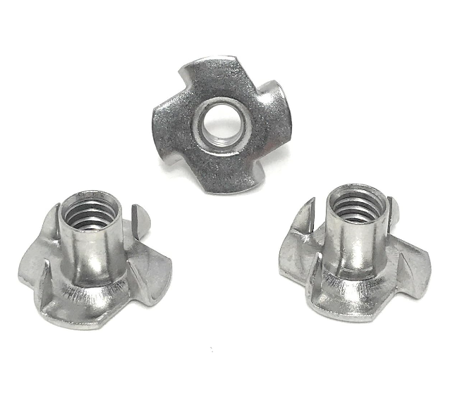 TEE NUT 4 PRONG SS304 M10 